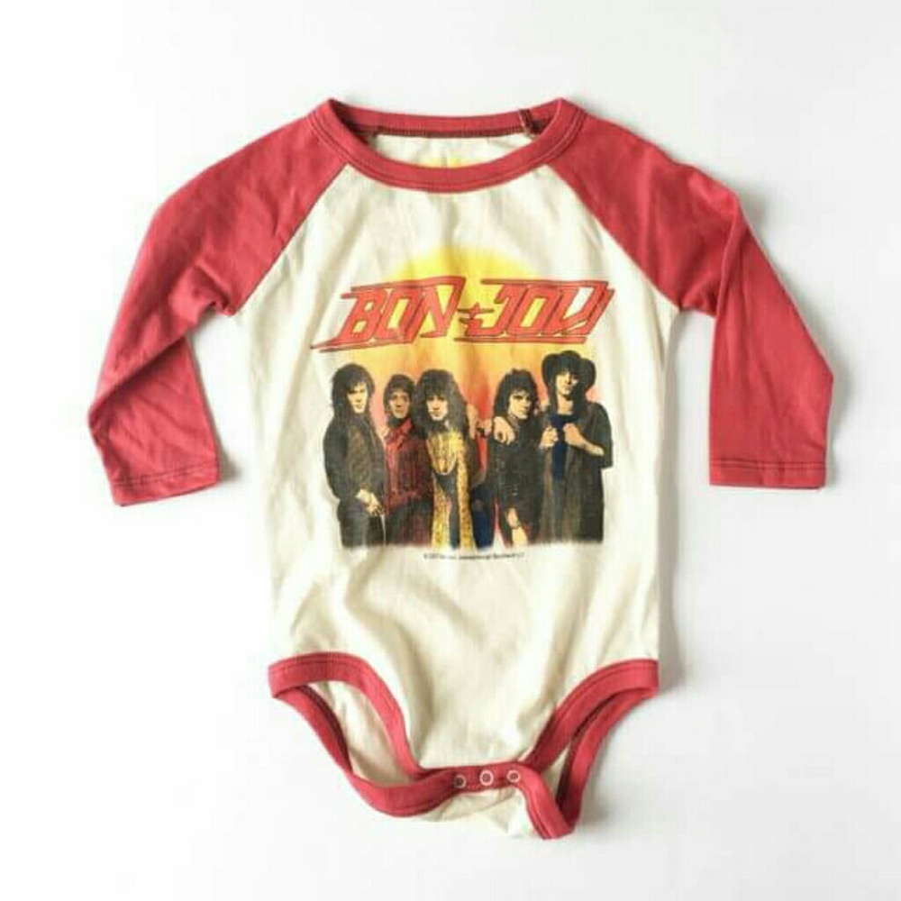 NEW - Rowdy Sprout - Bon Jovi Onesie